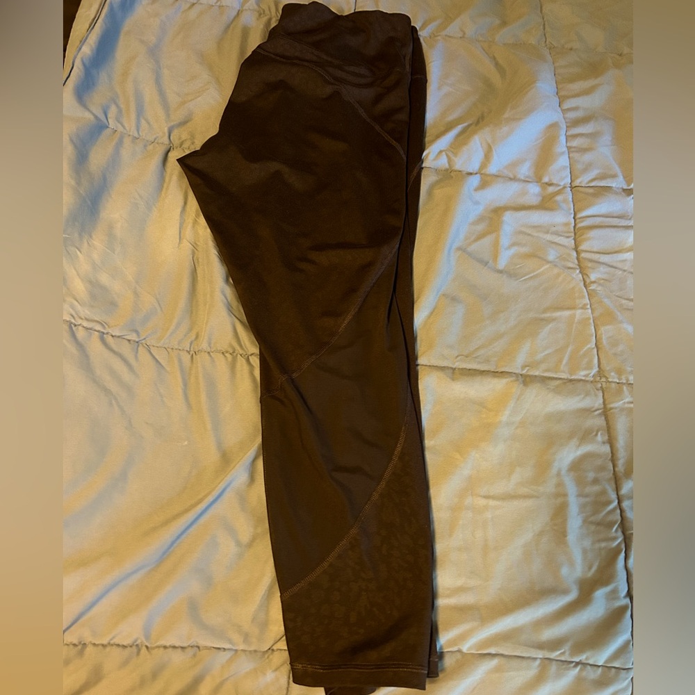 Black/leopard old navy leggings xl
